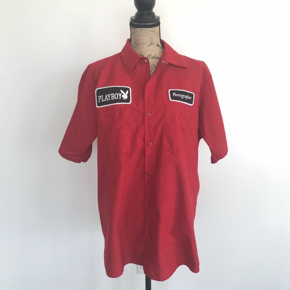 Vintage Playboy Crimson Button Down 